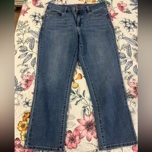 Stylish Blue Straight Leg Women's Jeans